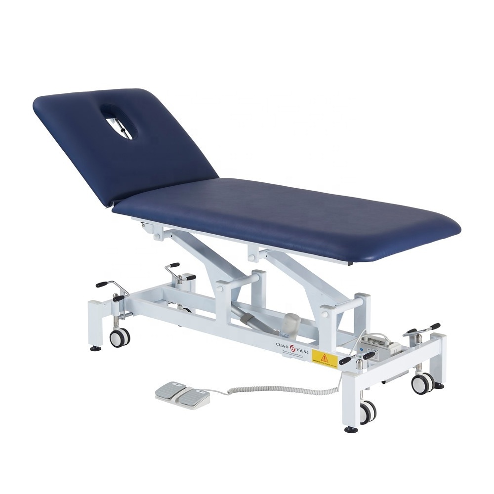 2 Section Electric Massage Stretcher Physiotherapy Treatment Beds Therapeutic Table Medical Ultrasound Examination Couch