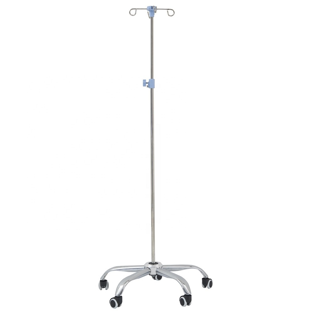 Medical hanging iv drip stand Hospital iv pole for infusion tranfusion Saline Stand SP-41