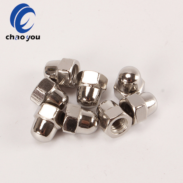 Full Size Cap Nut M3 M4 M5 M6 M8 M10 304 Stainless Steel Decorative Cover Blind Nut Cover Hexagonal Dome Cap Nut