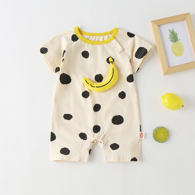 Wholesale brand new lovely Baby suit girl boy baby Cartoon one piece clothes newborn baby cotton jumpsuit