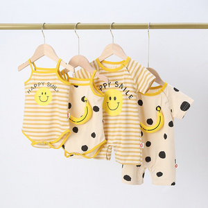 Wholesale brand new lovely Baby suit girl boy baby Cartoon one piece clothes newborn baby cotton jumpsuit