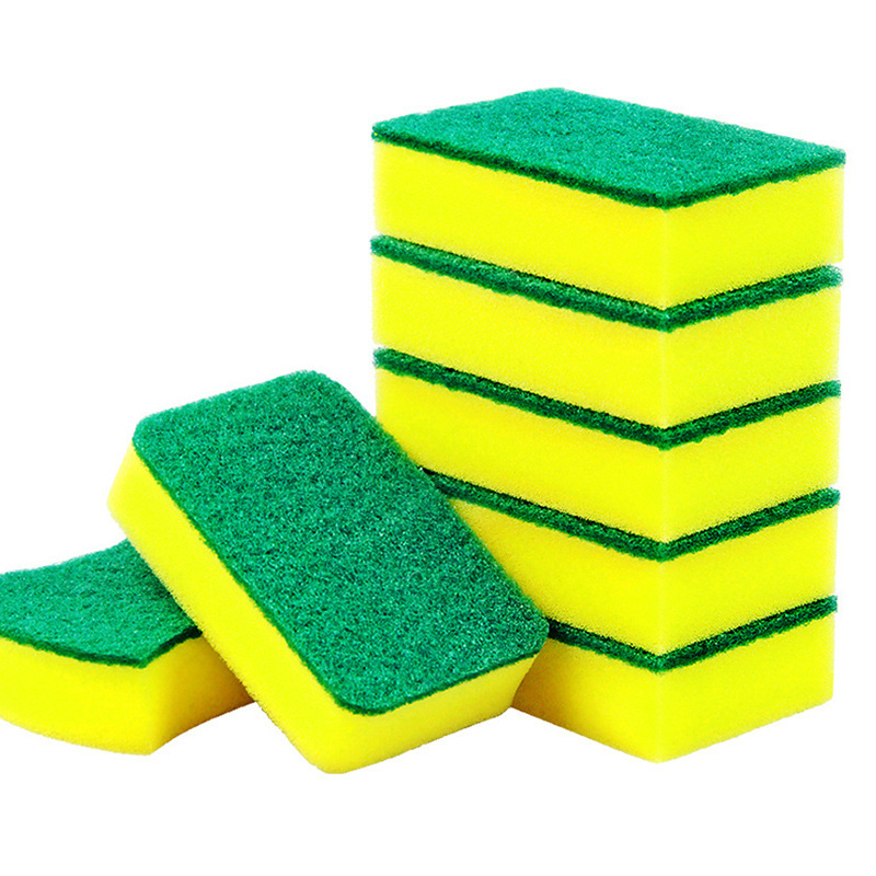 Customized Wholesale Price Elastic Effective Foaming Rate Double-Sided Usage Natural Sponge Dishes