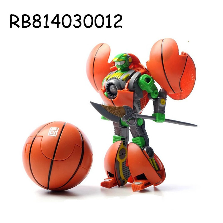 Promotional mini robot deformer basketball toy for kids