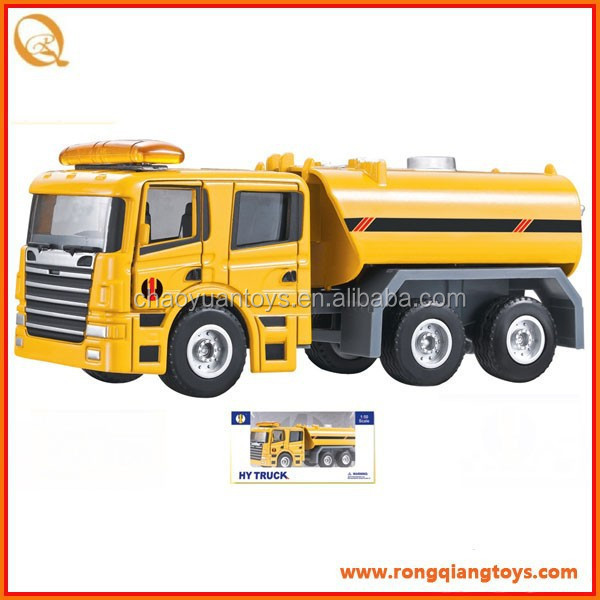 1:50 Free Wheel Diecast Water Tender Truck Toy Metal Unisex 220V Die Cast Carro Unisex Toys Teledirogido 1pc/window Box CN;GUA