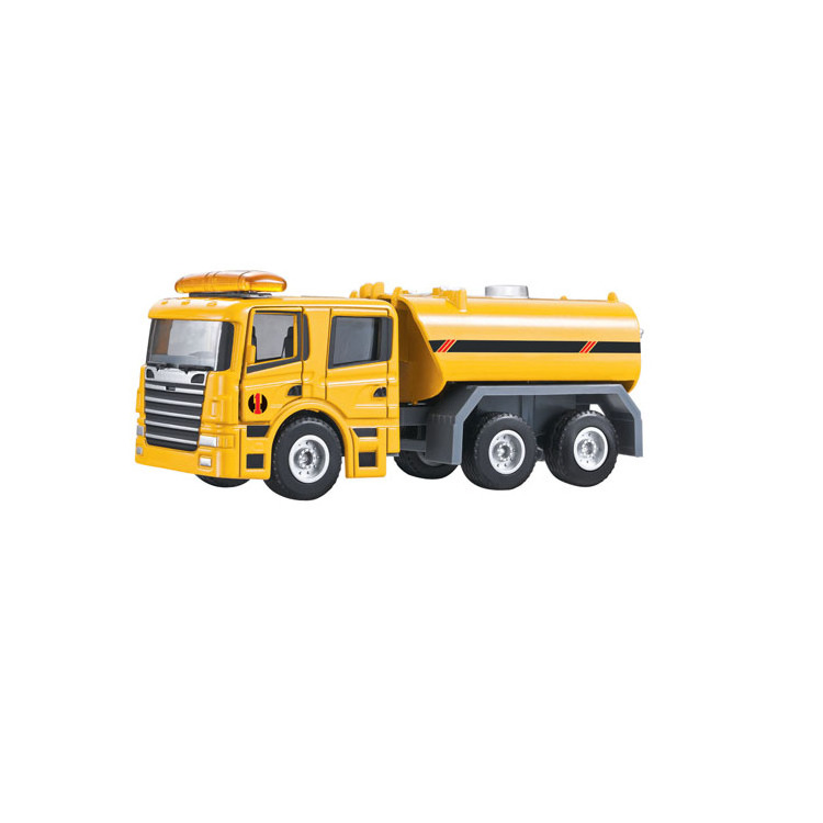 1:50 Free Wheel Diecast Water Tender Truck Toy Metal Unisex 220V Die Cast Carro Unisex Toys Teledirogido 1pc/window Box CN;GUA