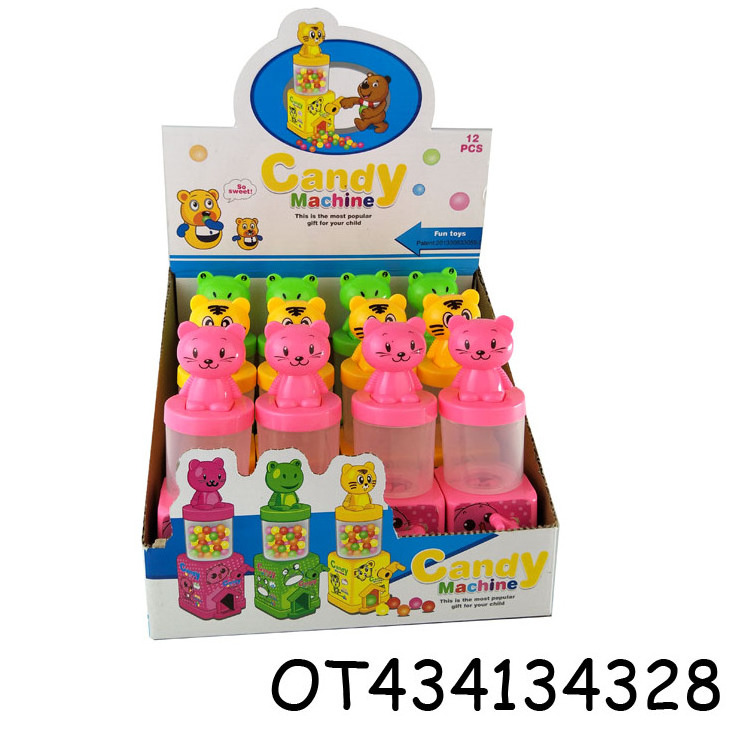 Kids Plastic Candy Jar Mini Candy Toys Vending Machine Bags Gumball Dispenser Display Box Bottle Other Plastic Products Plastic