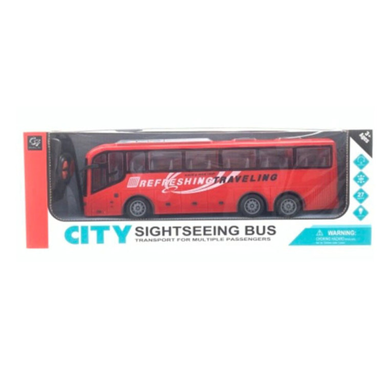 Rc Bus Toy Channel Radio Control City Sightseeing Bus Toy Electric Window BOX Car Mini Plastic 1 30 4 48 5M EN71 8P 62115 60825