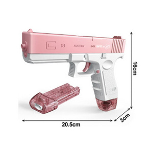 Children's splashing toys electric water gun with rechargeable battery replaceable magazine  summer toy