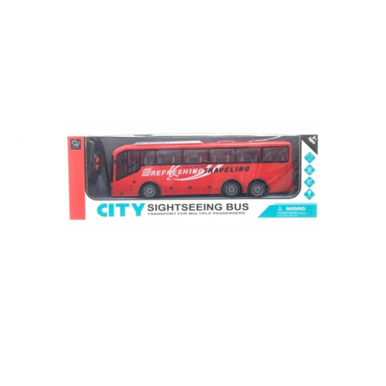 Rc Bus Toy Channel Radio Control City Sightseeing Bus Toy Electric Window BOX Car Mini Plastic 1 30 4 48 5M EN71 8P 62115 60825