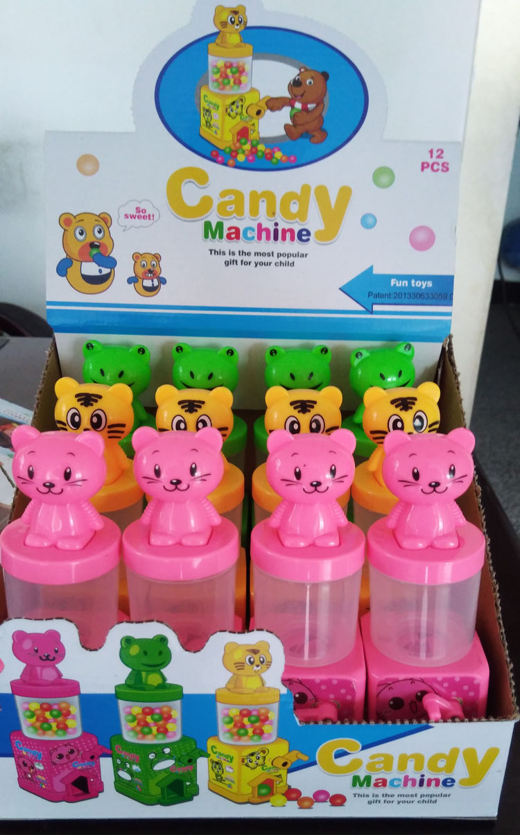 Kids Plastic Candy Jar Mini Candy Toys Vending Machine Bags Gumball Dispenser Display Box Bottle Other Plastic Products Plastic