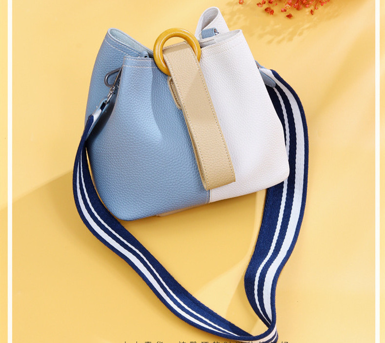 2019 new leather handbags bucket bag retro handbags Guangzhou manufacturers wholesale foreign trade women's big bag diagonal