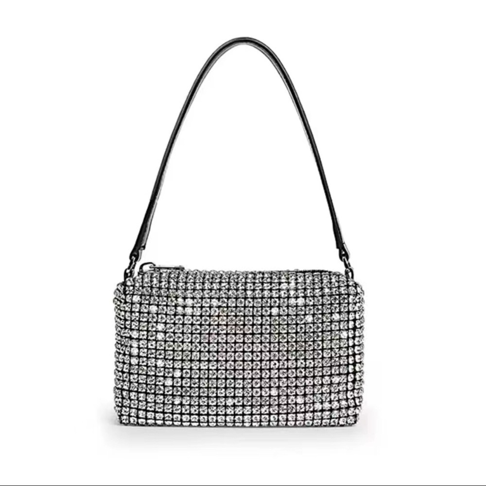 Crossbody king rhinestone bag full of diamonds hand-held bling diamond underarm bag with diamonds women's small square bag