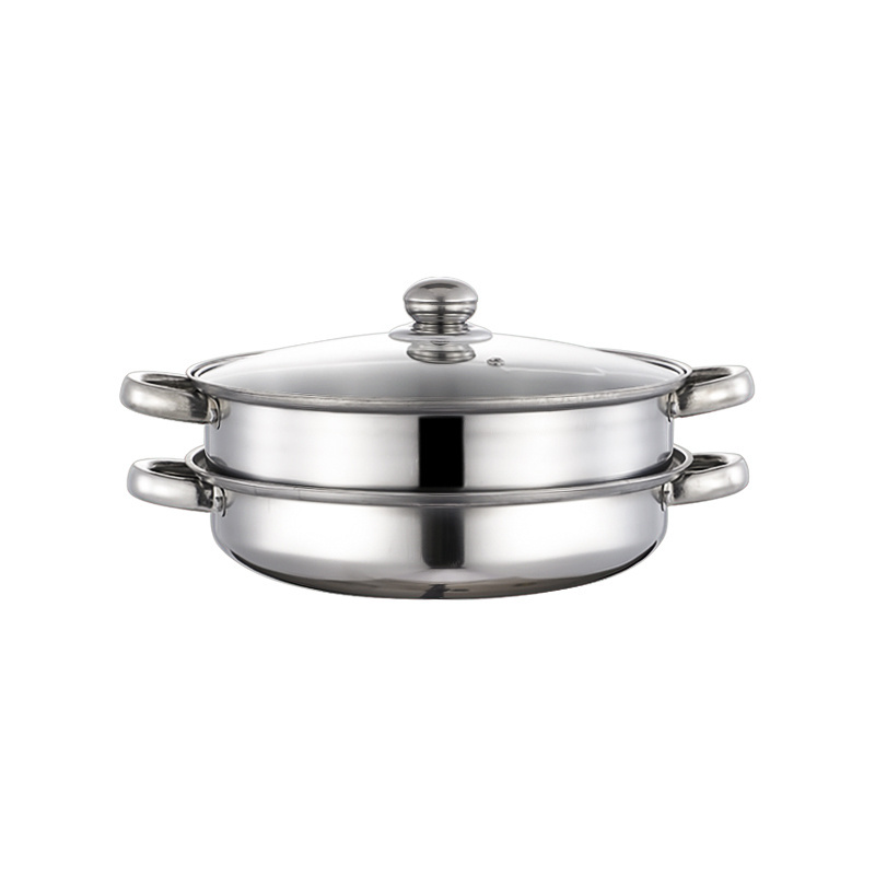 Wholesale Kitchenware Multi Function Stainless Steel Multi Layer Steamer Soup Pot for Home Gas Stove Induction Cooker