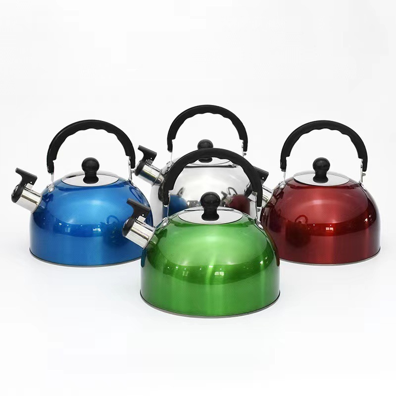 Promotion colorful Water Kettle metal Teapots Stainless Steel Whistling Kettle