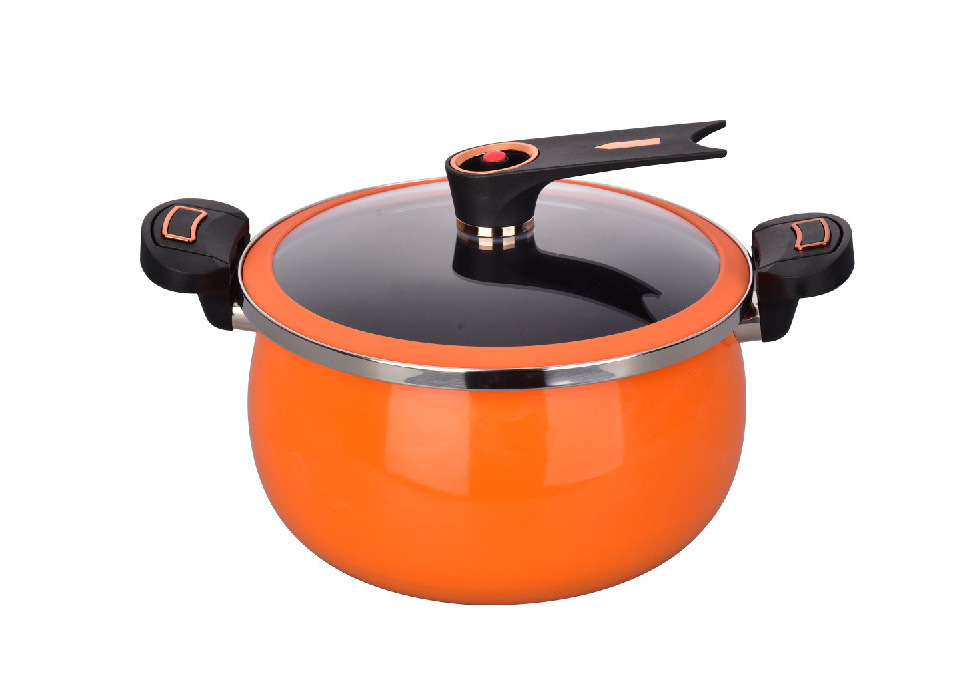 New Design Large Capacity Cookware Set Soup Pot Medical Stone Coating Cast Iron Non Stick Intelligent Micro Pressure Cooker