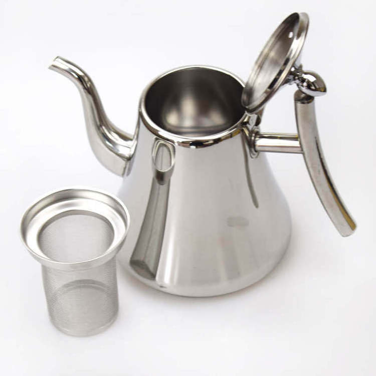 High Quality Stainless Steel Kettle Thickened Teapot Water Boiling Whistling Pot Grip Kettle Coffee Teapot With Strainer