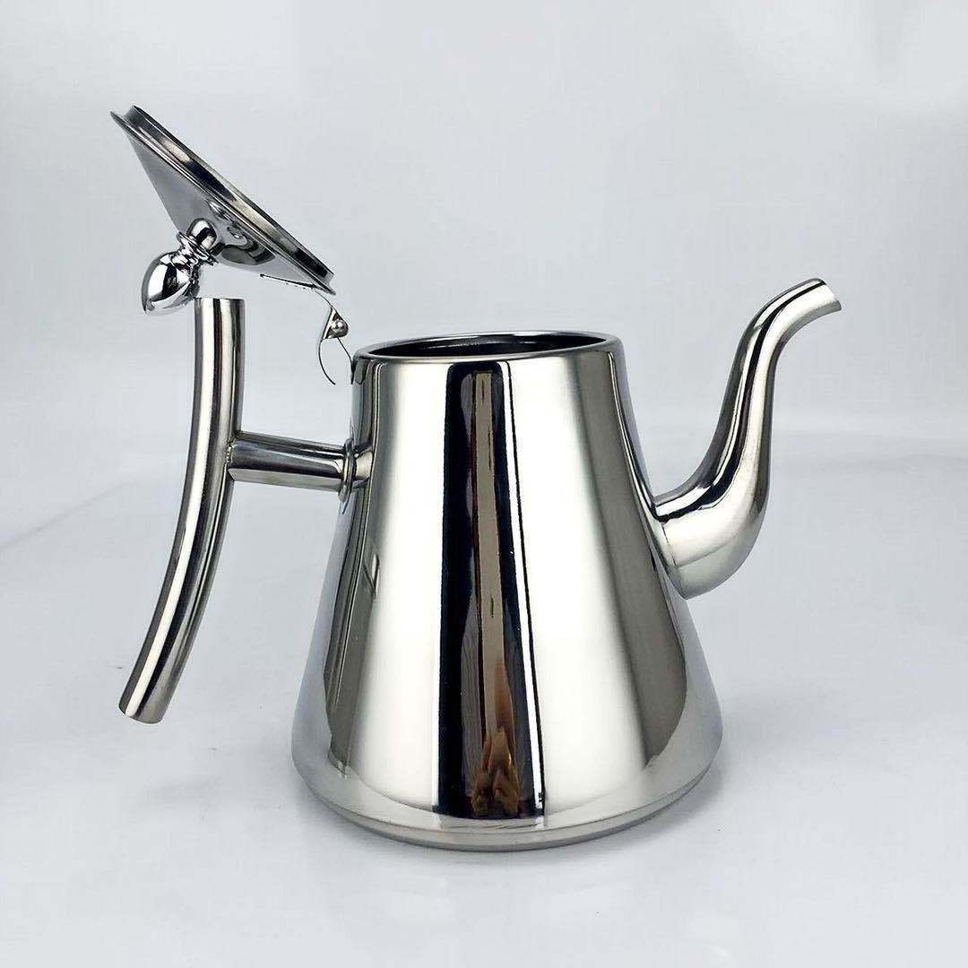 High Quality Stainless Steel Kettle Thickened Teapot Water Boiling Whistling Pot Grip Kettle Coffee Teapot With Strainer