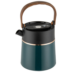 Outdoor 1.1L Thermos 316 Stainless Steel Thermal Insulation Stew Teapot Portable Teapot With Intelligent Temperature Display