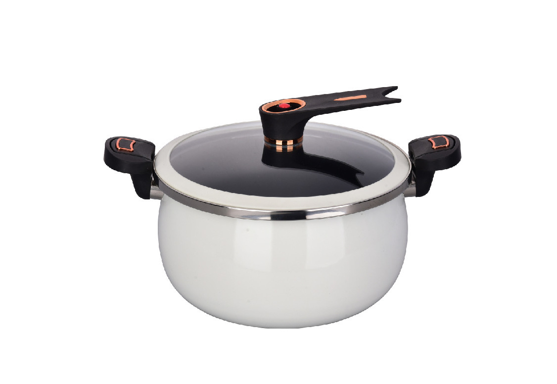 New Design Large Capacity Cookware Set Soup Pot Medical Stone Coating Cast Iron Non Stick Intelligent Micro Pressure Cooker