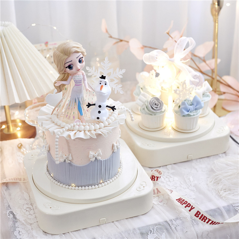 New Automatic Rotating Dessert Machine Baking Cake Machine Cup Cake Transfer Machine Birthday Party Swing Plate Cross-Border Hot