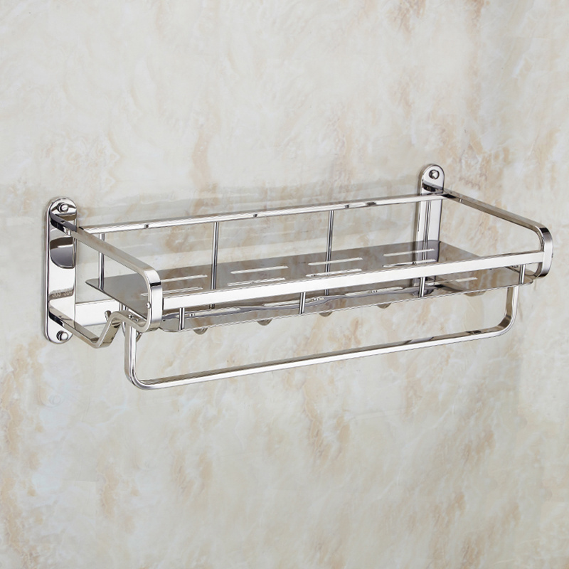 New design storage rack 304 stainless steel towel holder rack rail