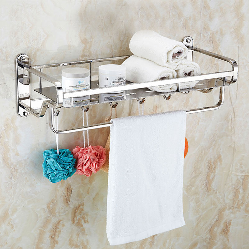 New design storage rack 304 stainless steel towel holder rack rail