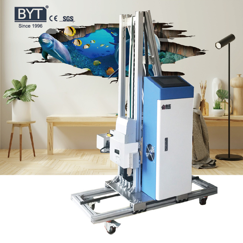 BYTCNC 3000mm Height Advertising  UV Inkjet Printer Direct 3D Wall Printer