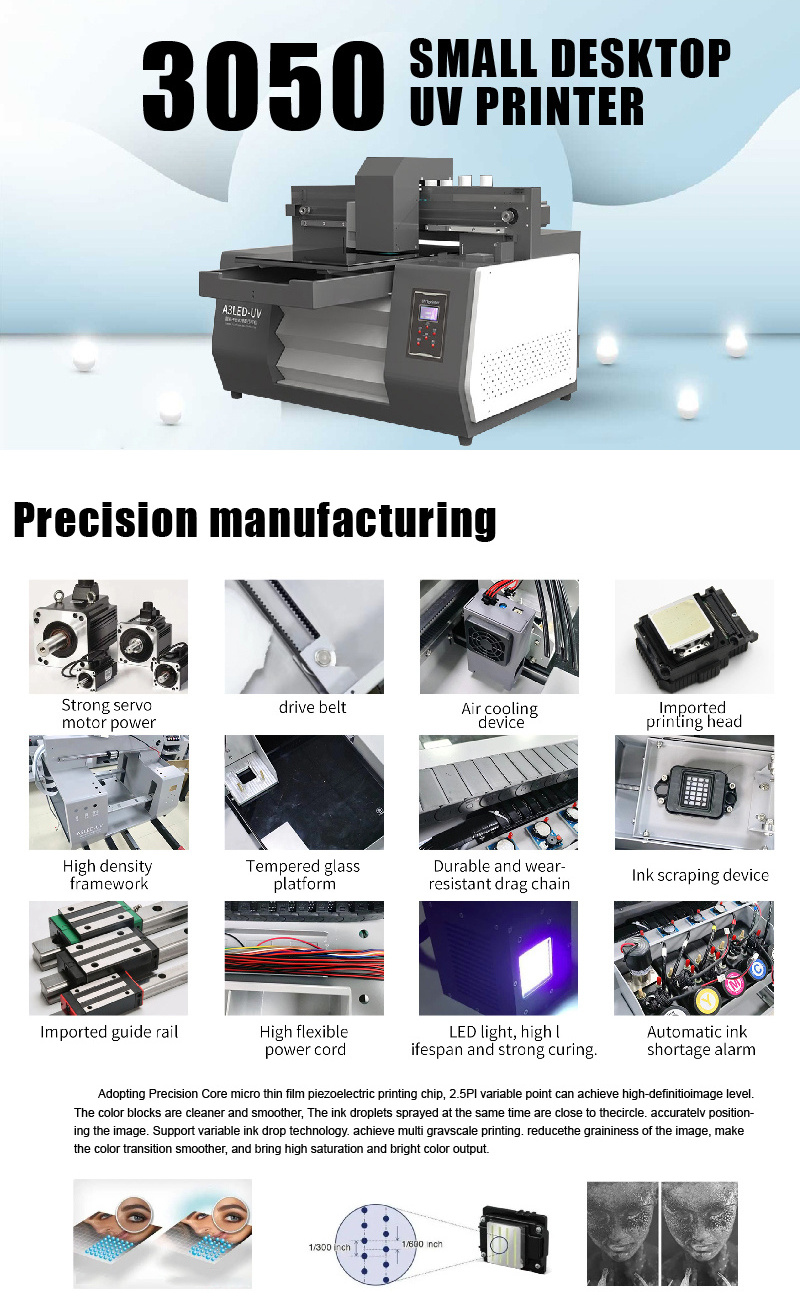 Cell Phone Case Printing Machine A3 uv printers flatbed 3050 uv flatbed printer price