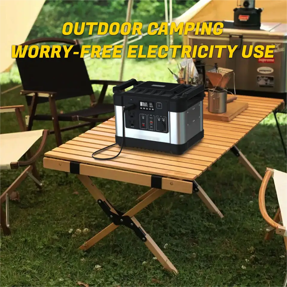 Best 1000W 2000W Portable Power Station Solar Panel LiFePO4 Battery Power Bank Emergency Solar Generator Outdoor Indoor