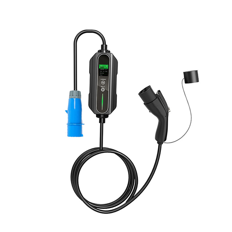 GBT Electric Car Charger Station Single Phase 32a Mobile Ev Charger  7Kw GBT Portable Charging Station for BYD