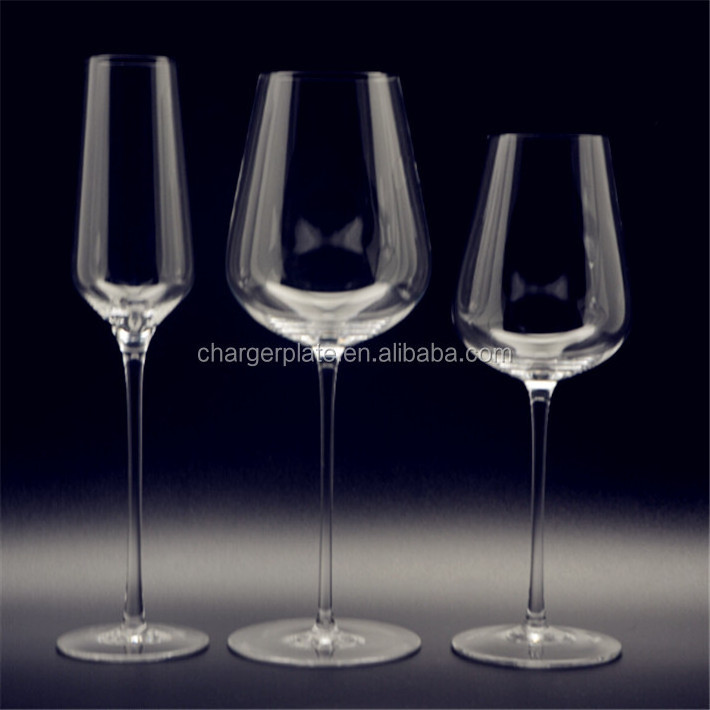 Customized Shape Crystal Glassware Set With Low Prices Wedding Rental Glassware Decoration Glassware