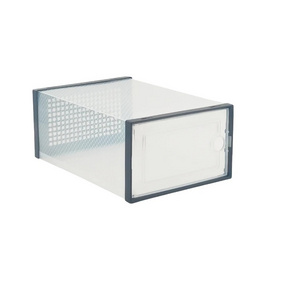 Wholesale Transparent Plastic Sneaker Stackable Shoe Storage Boxes Clear Shoe Box