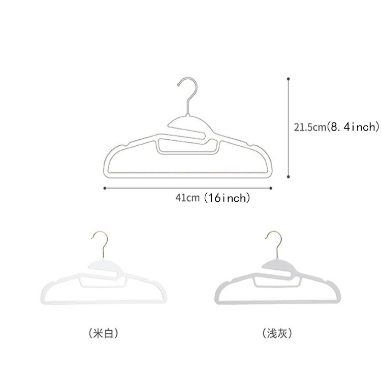 CHARISMA Heavy Duty Plastic Coat Hangers 360 Degree Swivel Hook Space Saving Organizer For Bedroom Closet