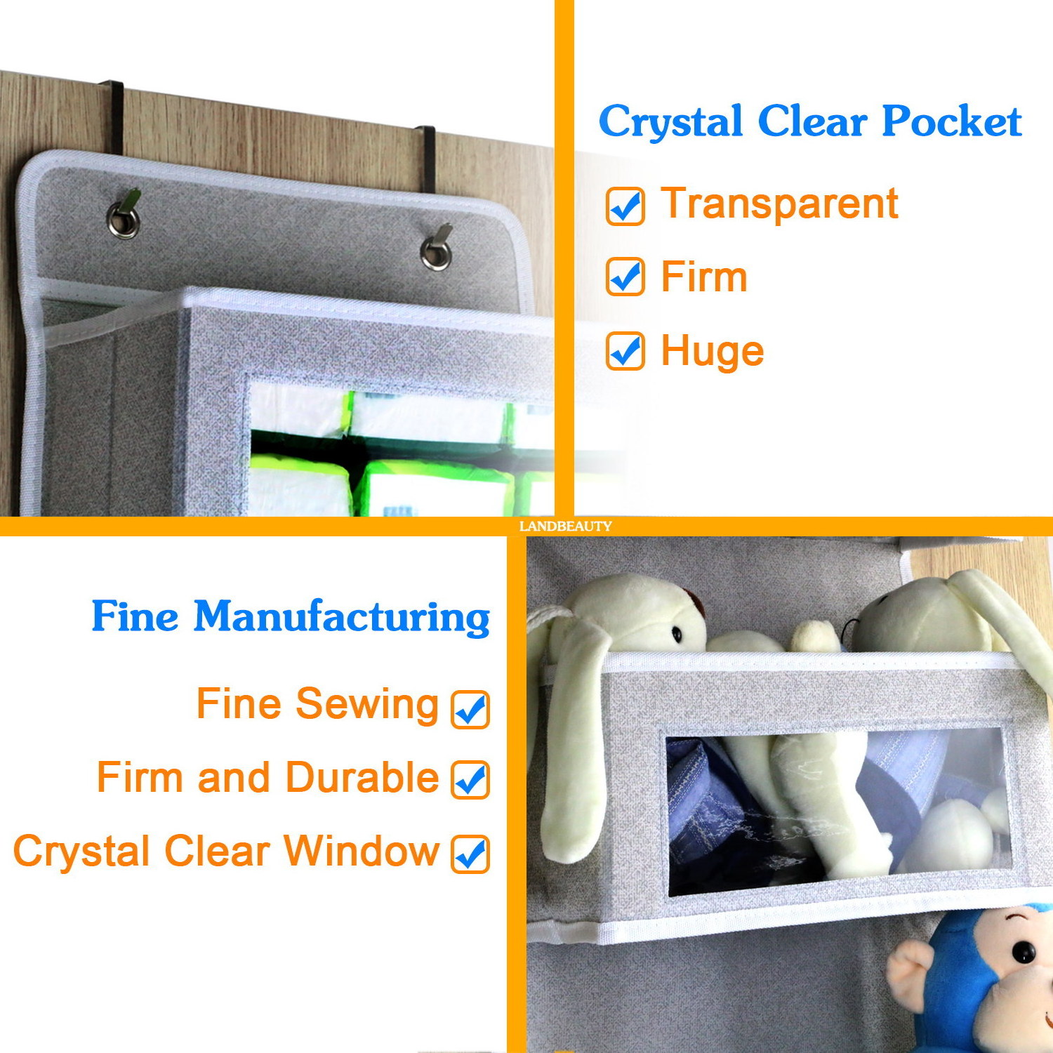 High Quality Hanging Closet Organizers Foldable Fabric Storage Bag For Clothes Toy