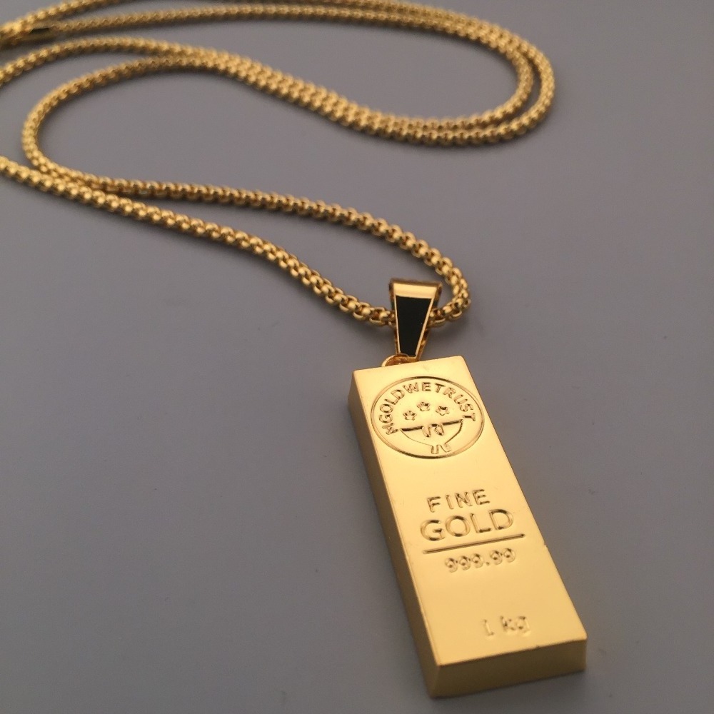 Stainless Steel Custom Engraved Bar Pendant Necklace for Men with Boxing Chain xp jewelry gold