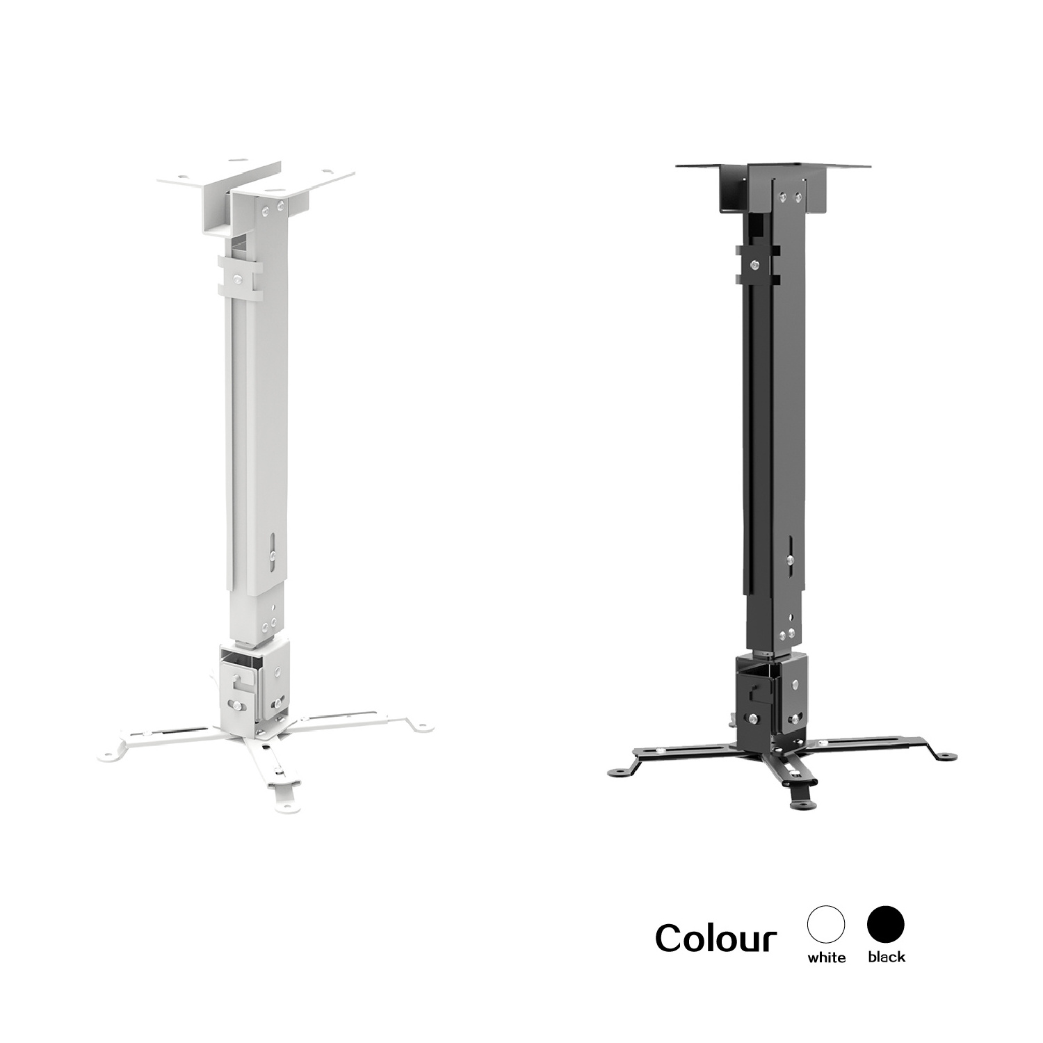 CHARMOUNT Professional supply projector ceiling mount with 10kgs loading capacity, retractable projector mount