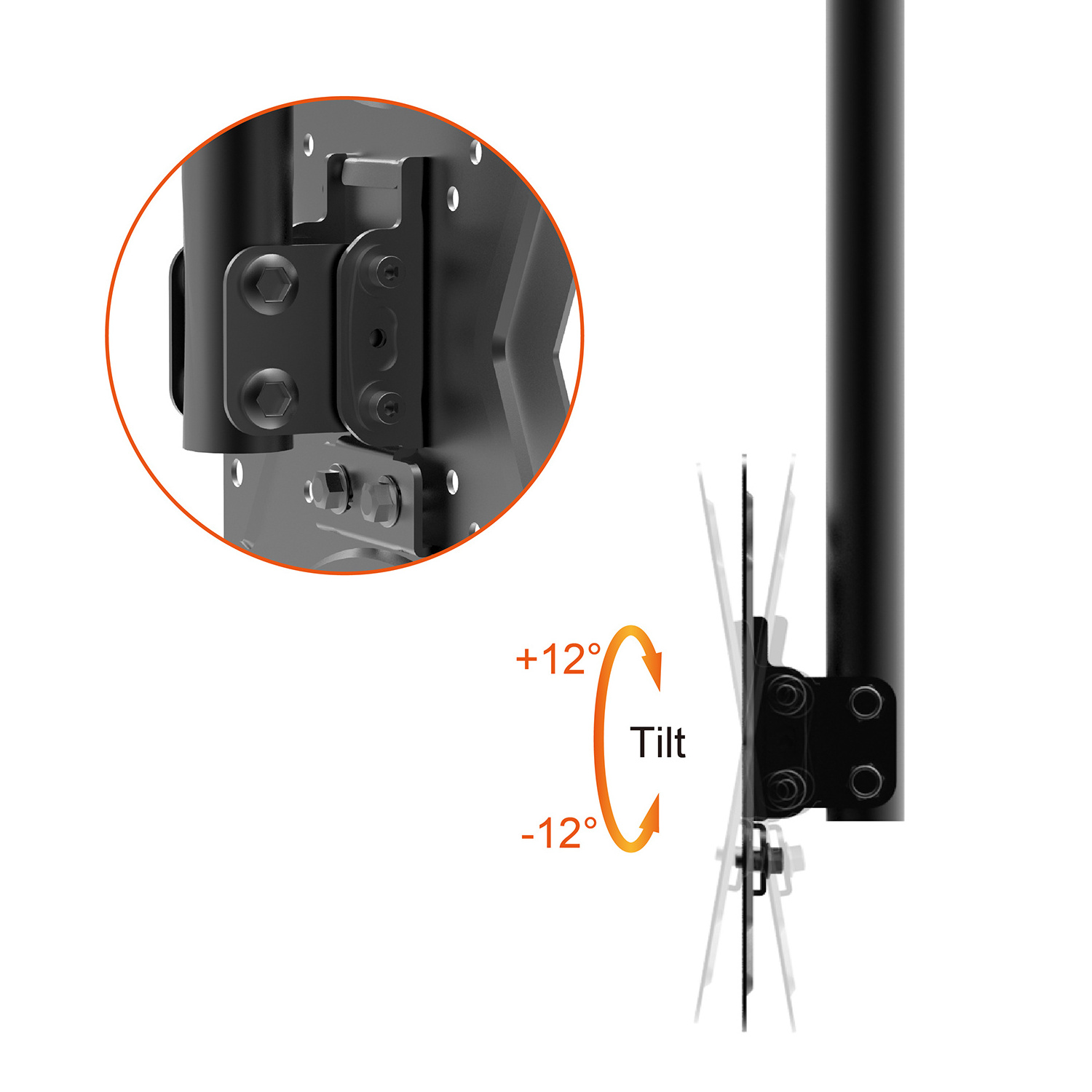 Charmount Full Motion LCD 360 Degree Swivel Ceiling Tv Bracket Tv Ceiling Mount Drop Down TV Lift