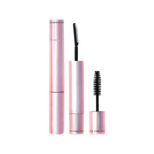 High Quality 2 In 1 Pink Mascara Lengthening Double Side Fiber Lash Eye Mascara