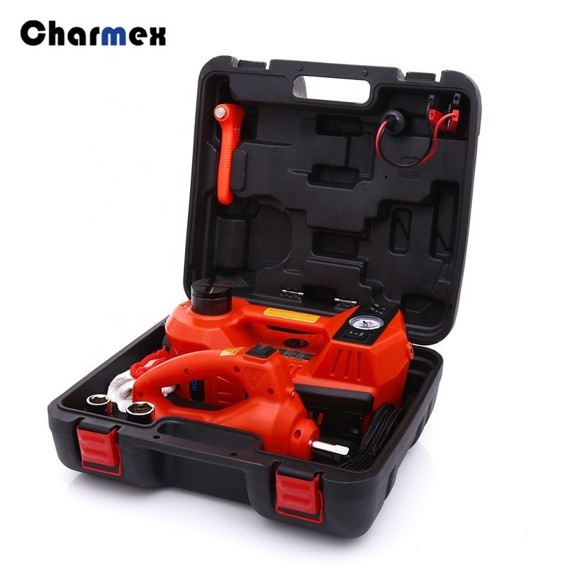 Charmex 3 In 1 Car Jacks Tool Kit 5 Tons Car Service Jack Electric Air Pump And Jack For Car Tires