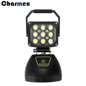 Charmex Portable LED Work Light 27W Rechargeable Outdoor Flood Light 10000mAh Battery