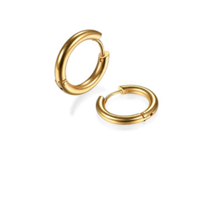 8mm/10mm/12mm/14mm/16mm/18mm/20mm Stainless Steel Gold/Black/Rose Gold Plated Huggie Hoop Earrings For Men Women