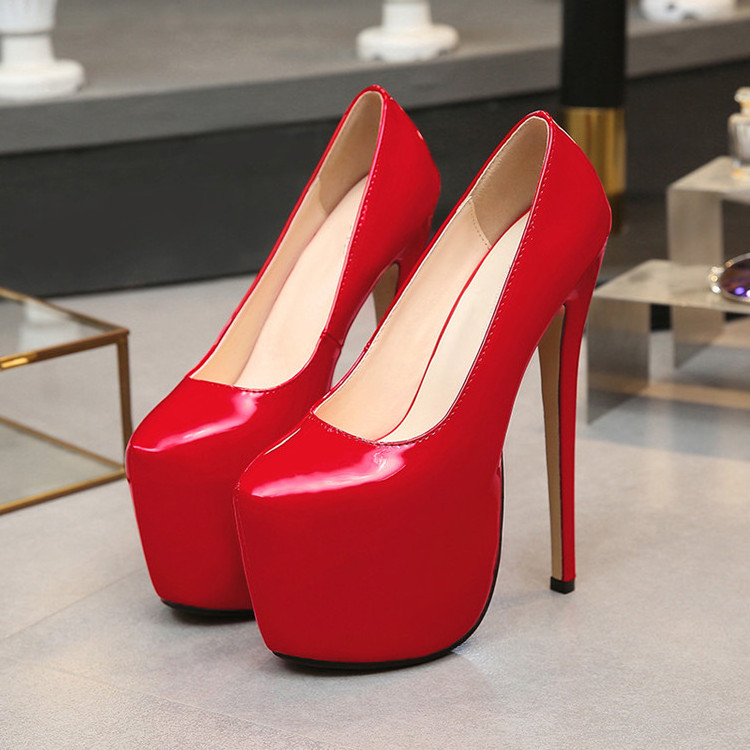 fetish red stiletto sexy platform ladies extreme high heel shoes