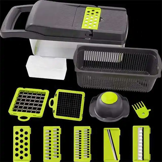 Multifunctional 15 in 1 Professional Food Chopper Kitchen Chopper Onion Chopper Dicer Cutter Egg Slicer Vegetable Slicer