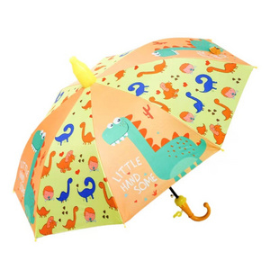 Rain Child's Automatic Opening 19" Cartoon Character Child Kids Umbrella For Kid With Whistle Logo