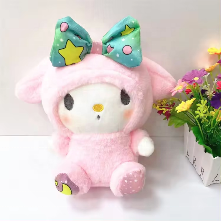 Wholesale Anime Figure Kuromi Plush Stuffed Plush Toy Animal My Melody Japan kt cat Plush Toy