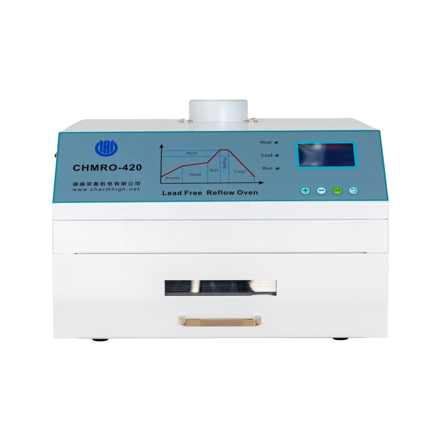 charmhigh  CHMRO-420 Discount 2500w Mini desktop Reflow Oven 270*270mm Hot air / Infrared BGA SMD SMT Rework Station