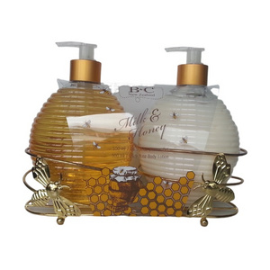 Honey Cookie 500ml bubble bath spa gift set Hydrating Shower Gel 500ml body lotion Gift Set aromatherapy bath spa works