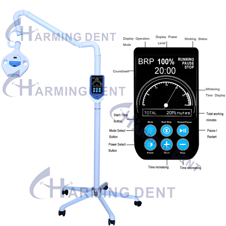 New design 17 LEDs dental teeth whitening light LED bleaching/3 colors dental bleaching machine dental teeth whitening LED lamp