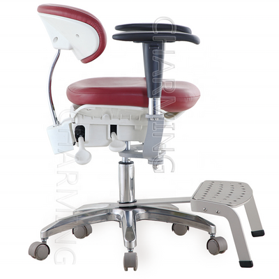 Foshan dental stool chairs dental microscope chair stool dynamic / Dentist stool saddle chair ergonomic armrest foot controlled