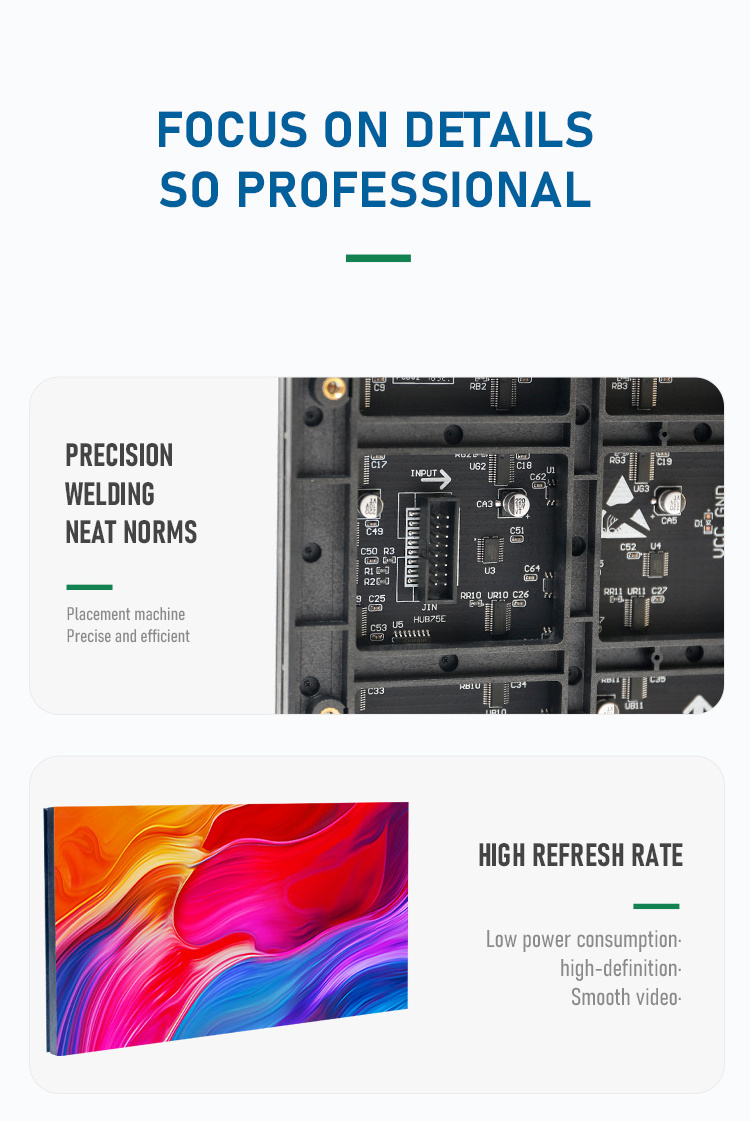 New Design Premium stage P3.076 led display screen 4k led screen 40 ...